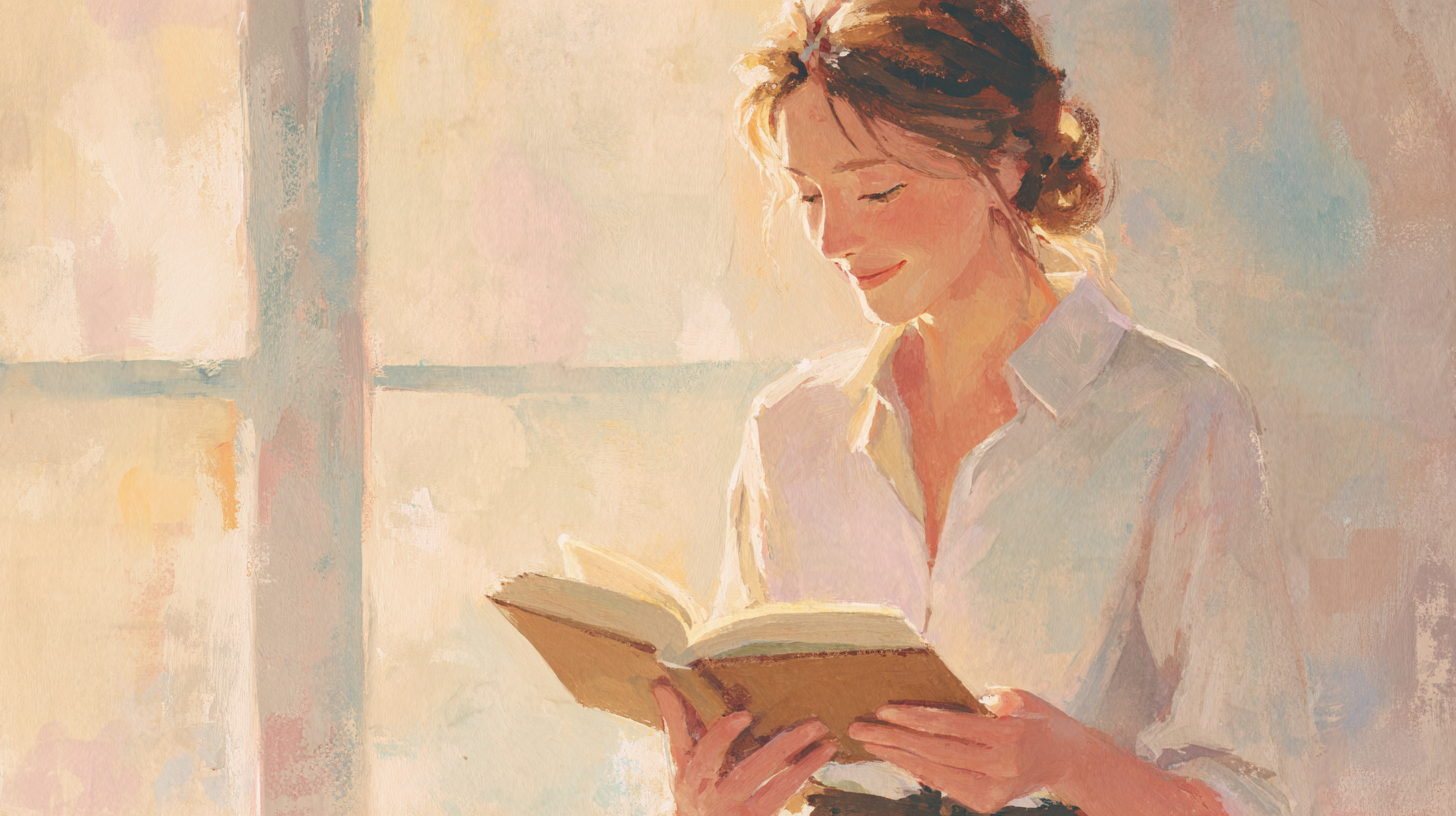 A reader reflecting